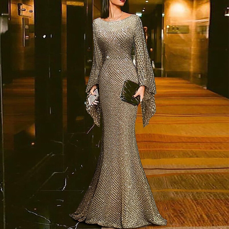 fishtail evening gown